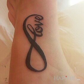 Tattoo Happy to finally have it on the foot motif: lettering