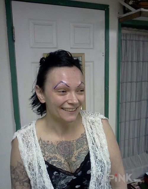 Tattoo Wytatuowane brwi in other motif on the face
