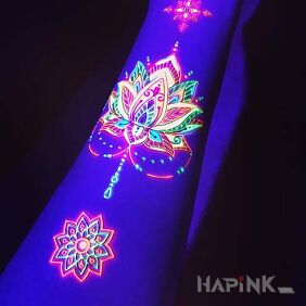 Tattoo Lotus flower and mandala on the forearm motif: flowers