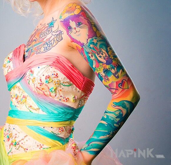Tattoo Sweetaśny rękaw in sleeves motif on the forearm