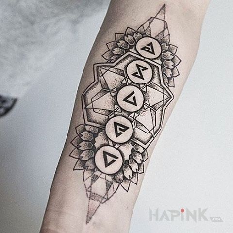 Tattoo Koszt in other motif on the forearm