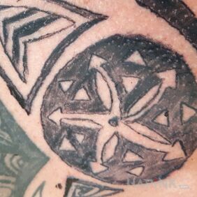 Tattoo A few days after. Made acid ink tattoo in Bydz on the chest motif: other