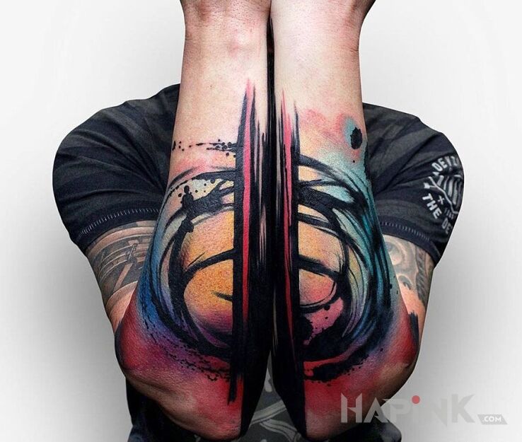 Tattoo Abstrakcja in other motif on the forearm