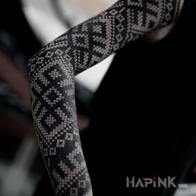 Tattoo Something different for a change On the arm motif: black and gray style: embroidered