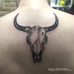 Tatuaż Znak zoodiaku na plecach motyw: znaki zodiaku styl: realistyczne