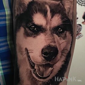 Tattoo Frodo On the arm motif: 3D style: realistic