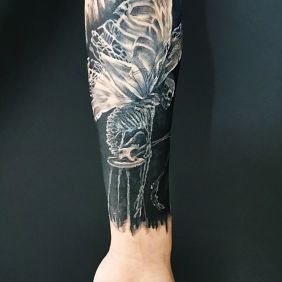 Tattoo Fairy? on the forearm motif: dark style: graphic / illustrative