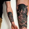 Wycena tatuażu - Samuraj na przedramieniu