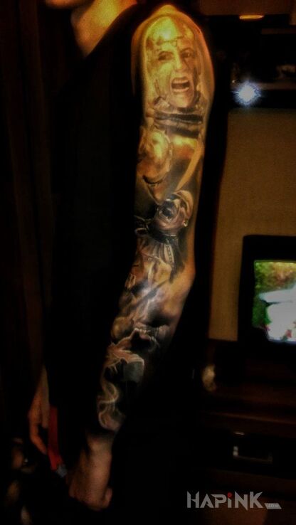 Tattoo Fajny rękaw in sleeves motif on the forearm