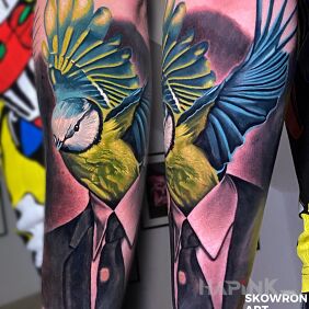 Tattoo Unobvious On the arm motif: animals style: realistic