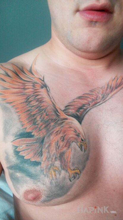 Tattoo Orzeł in animals motif on the chest