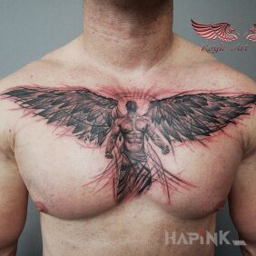 Tattoo Not really my vibe but something kinda came out on the collarbone motif: black and gray style: realistic