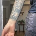 Nieudany tatuaż - Pozostał tylko blackwork?