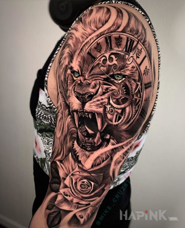 Tattoo Meine Schokoladen seite in 3D motif and realistic style On the arm