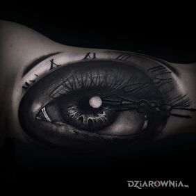 Tatuaż Oko na ręce motyw: 3D styl: realistyczne