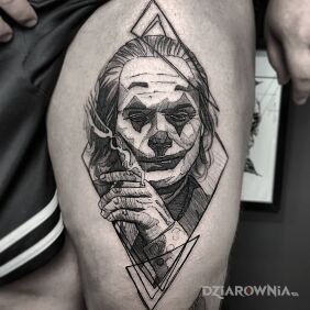 Tatuaze Joker Wzory I Galeria Dziarownia Pl