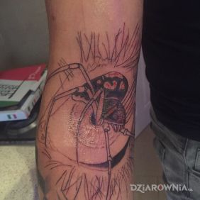Tatuaż Bedzie niezly rekaw !!! na przedramieniu motyw: zwierzęta