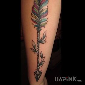 Tattoo Freshly made :3 on the forearm motif: objects