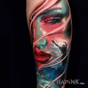 Tattoo Tattoo on forearm on the forearm motif: 3D