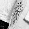 Wycena tatuażu - Wycena nordyckiego kompasu na przedramieniu