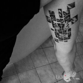 Tattoo Graphics Kot by RDK Radoslaw Pagórek on the upper arm motif: animals