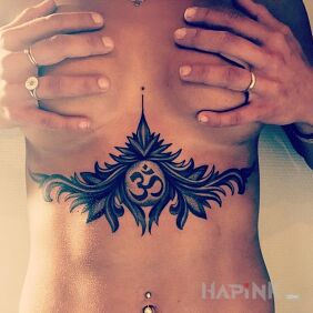 Tattoo Tattoo on the abdomen on the stomach motif: other