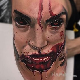 Tattoo Demon on the upper arm motif: 3D