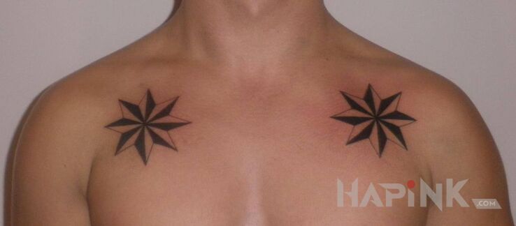 Tattoo Gwiazdy in other motif and graphic / illustrative style on the chest