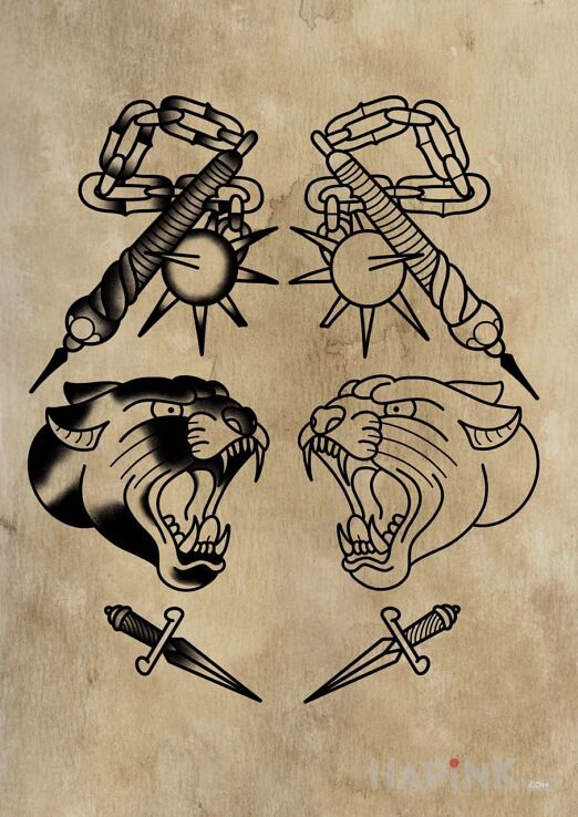 Designs black puma - oldschool