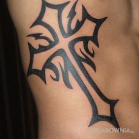 Tatuaż I też mam taki na klatce motyw: religijne
