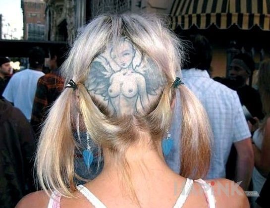 Tattoo Aniele tak wiele dla ciebie bym zrobił in angels motif and graphic / illustrative style on the head