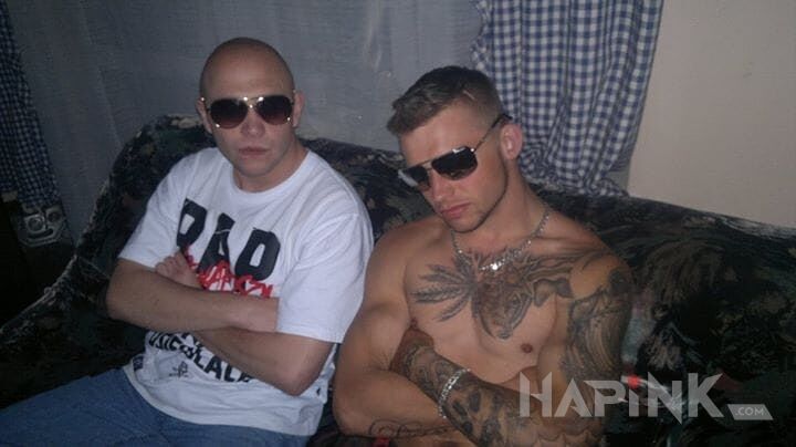 Tattoo Ja i moje ziomki in sleeves motif on the chest