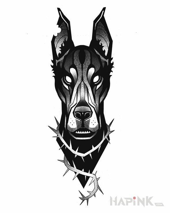 Designs pies  dobreman - graphic / illustrative