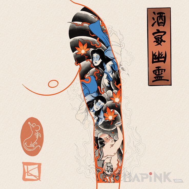 Designs rękaw japoński - japanese / irezumi