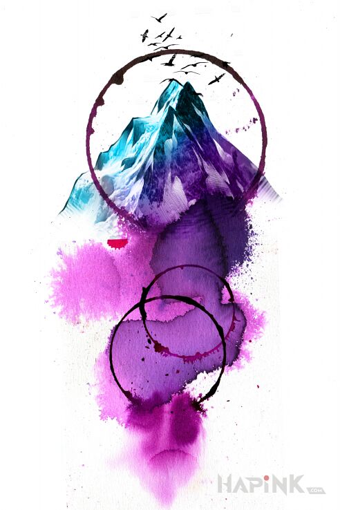 Designs góry  wycieczka - Watercolor