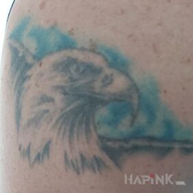 Tattoo Eagle On the arm motif: animals style: realistic