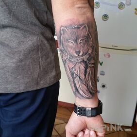 Tattoo Sleeve cont. on the forearm motif: Indian
