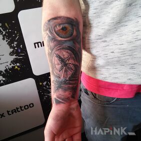 Tattoo You have only one way. on the forearm motif: 3D