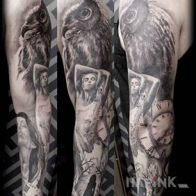 Tattoo Sleeve on the upper arm motif: sleeves