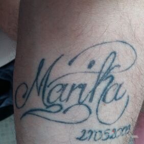 Tattoo Daughter's name on the forearm motif: Love