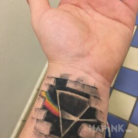 Tattoo Pink Floyd on the wrist motif: other