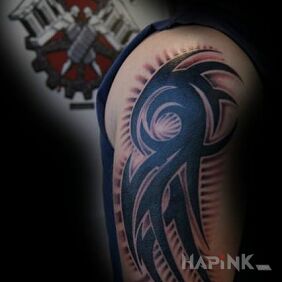 Tattoo I liked this one too so I made myself :) on the upper arm style: tribal