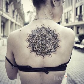 Tattoo Mandala on the back motif: mandalas