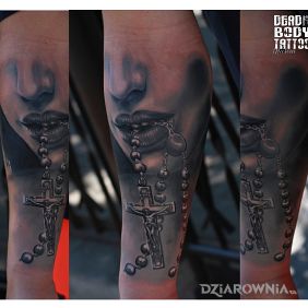Tatuaż Przedramię początek Rękawa na przedramieniu motyw: 3D styl: realistyczne