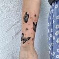 Wycena tatuażu - Ile za take 3 motylki