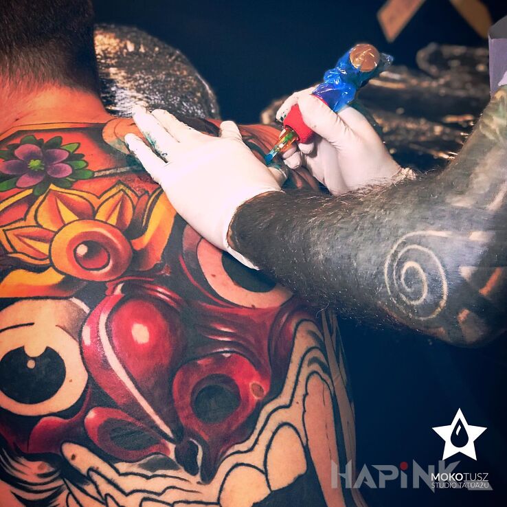 Tattoo Zgadnij co masz na plecach? :D in demons motif and japanese / irezumi style on the back