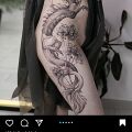 Wycena tatuażu - Mistyczny duży smok na boku