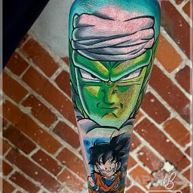 Tattoo Anime? Only at mkb! On the arm motif: faces style: cartoon / comic book