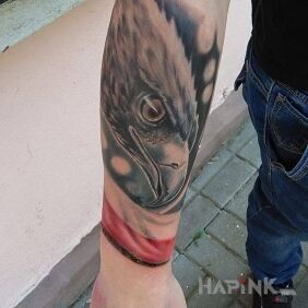 Tattoo Patriotic on the forearm motif: patriotic
