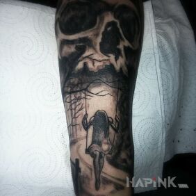 Tattoo Because I accidentally deleted on the forearm motif: characters